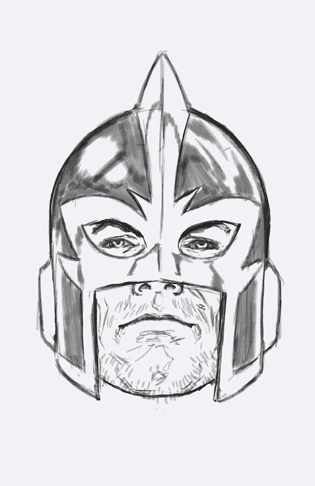 AVENGERS #11 MARK BROOKS HEADSHOT VIRGIN SKETCH VARIANT