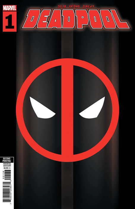 DEADPOOL #1 INSIGNIA RATIO 2ND PRINTING VARIANT