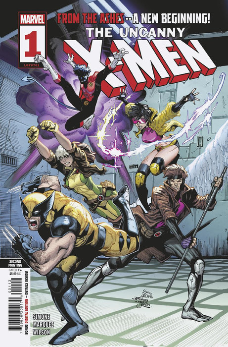 UNCANNY X-MEN #1 RYAN STEGMAN 2ND PRINTING VARIANT