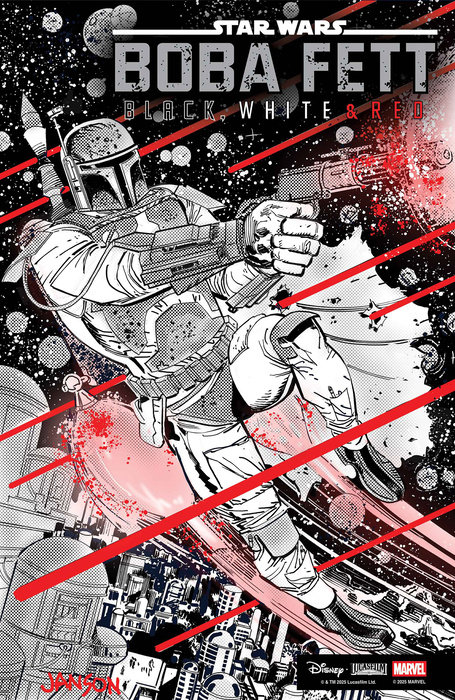 STAR WARS: BOBA FETT - BLACK, WHITE & RED #3 KLAUS JANSON VARIANT