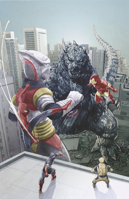 GODZILLA VS. AVENGERS #1 MITSUHIRO ARITA VIRGIN VARIANT