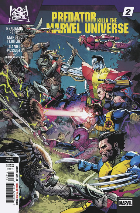 PREDATOR KILLS THE MARVEL UNIVERSE #2 LEINIL YU 2ND PRINTING VARIANT