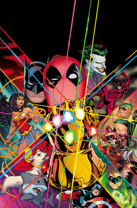 MARVEL/DC: DEADPOOL/BATMAN #1 RUSSELL DAUTERMAN RATIO VIRGIN 3RD PRINTING VARIANT