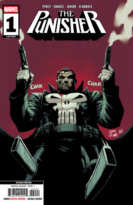 PUNISHER #1 RYAN STEGMAN 2ND PRINTING VARIANT