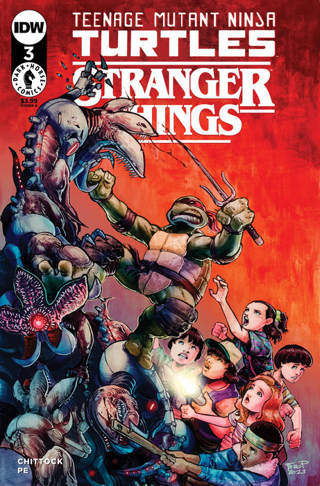 Teenage Mutant Ninja Turtles x Stranger Things #3 Cover A (Pe)