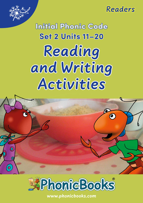Phonic Books Dandelion Readers Reading and Writing Activities Set 2 Units 11-20 Twin Chimps (Two Letter Spellings sh, ch, th, ng, qu, wh, -ed, -ing, -le)