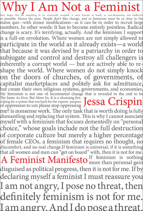 Why I Am Not A Feminist