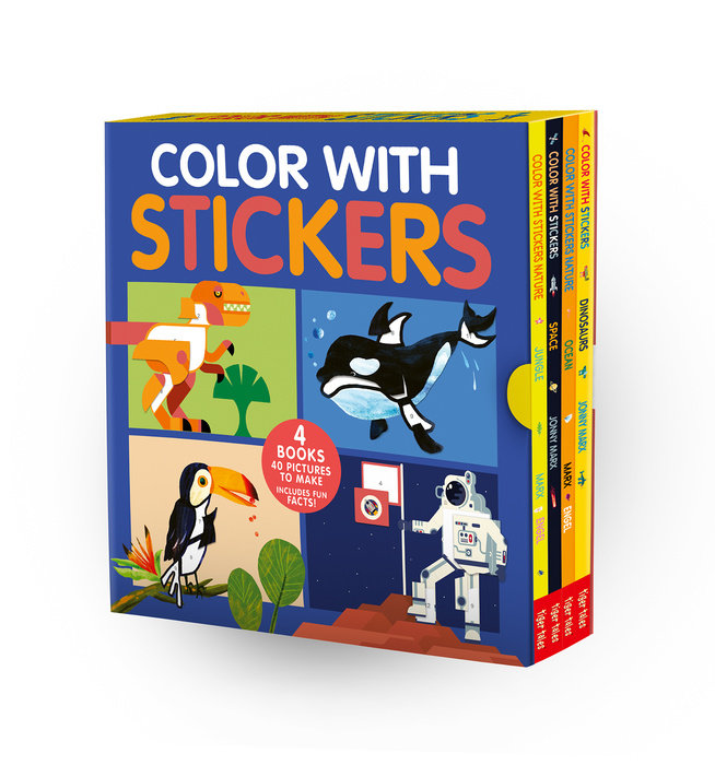 Color with Stickers 4-Book Boxed Set