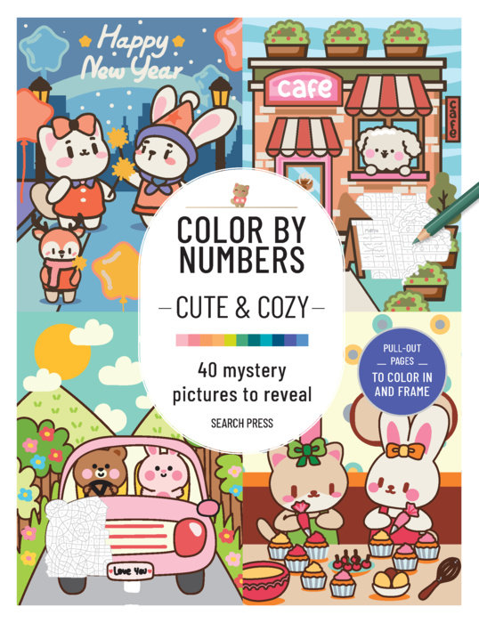 Color by Numbers Cute and Cozy