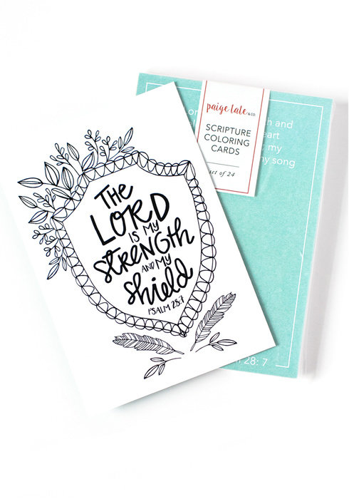 Scripture Coloring Cards