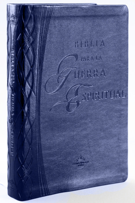 RVR 1960 Biblia para la guerra espiritual  azul con índice / Spiritual Warfare Bible, Blue Imitation Leather with Index