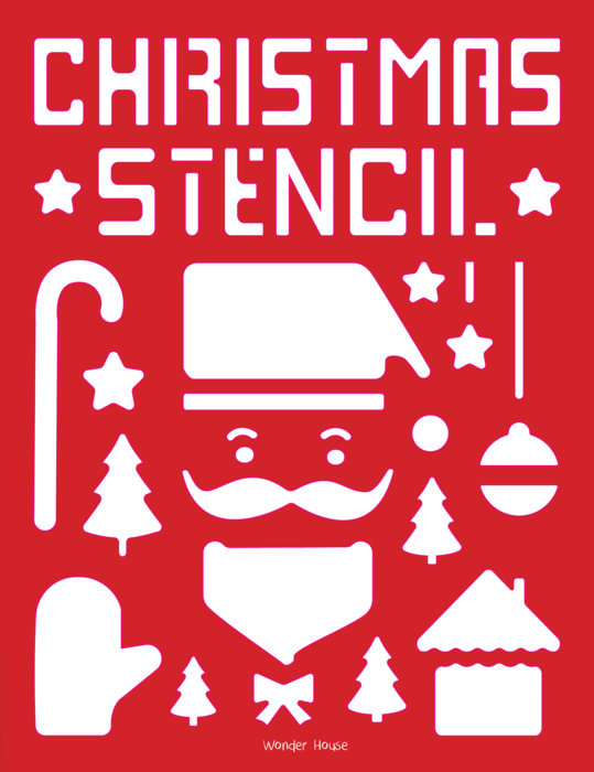 Stencil Book Christmas