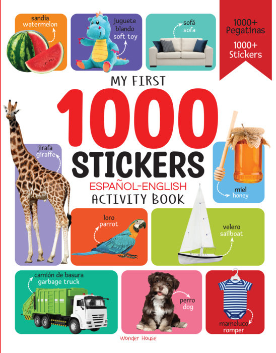 1000 Stickers English-Espanol Activity Book