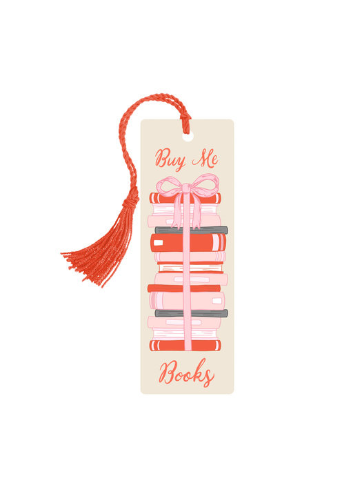 Buy Me A Book Stack Bookmark