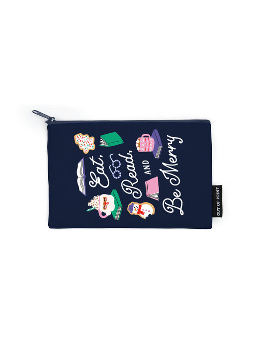 Eat, Read, & Be Merry Pouch