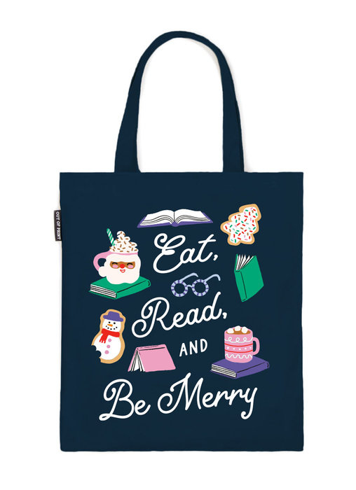 Eat, Read, & Be Merry Tote Bag