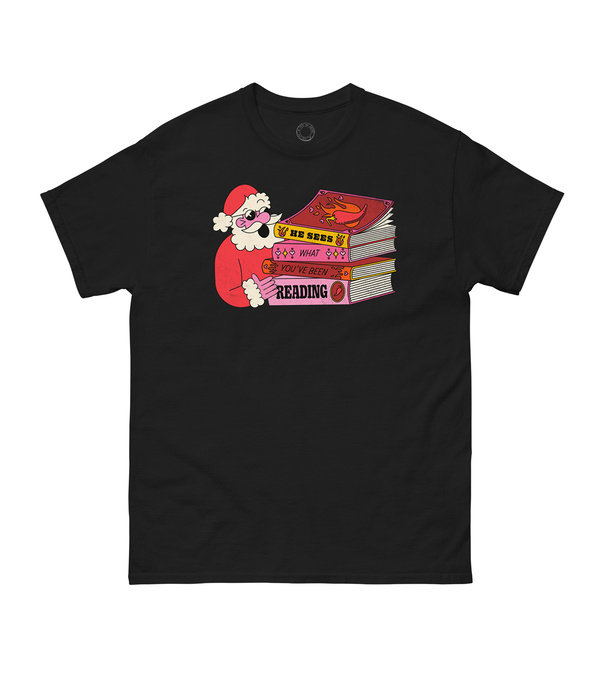 He Sees What You've Been Reading Unisex T-Shirt Small