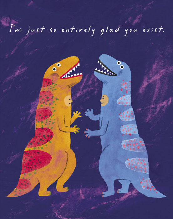 Love Muchly Greeting Cards: Friendship - I'm Just So Entirely Glad You Exist (Pack of 6)