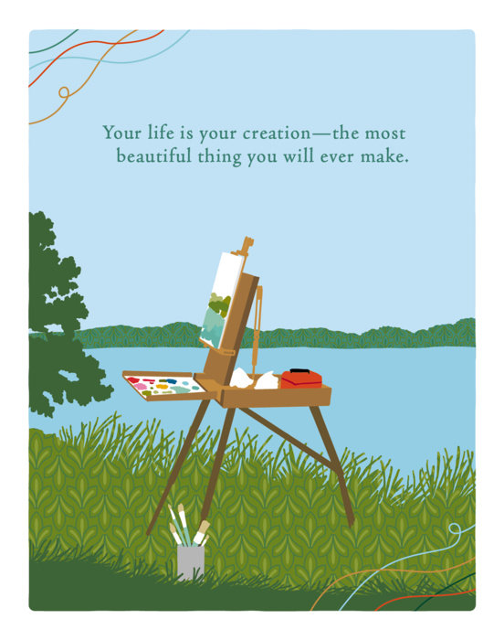 Positively Green Greeting Cards: Birthday - Your Life Is Your Creation (Pack of 6)