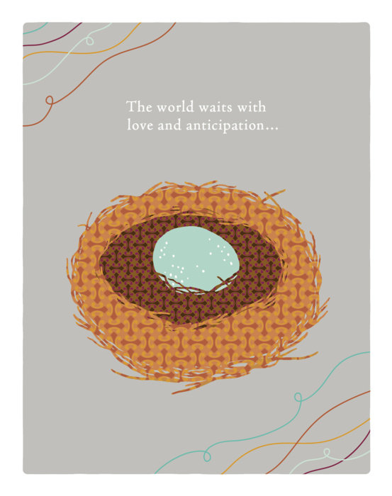 Positively Green Greeting Cards: Baby Shower - The World Waits with Love (Pack of 6)