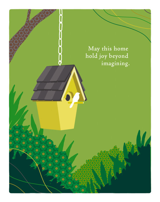 Positively Green Greeting Cards: New Home - May This Home Hold Joy (Pack of 6)