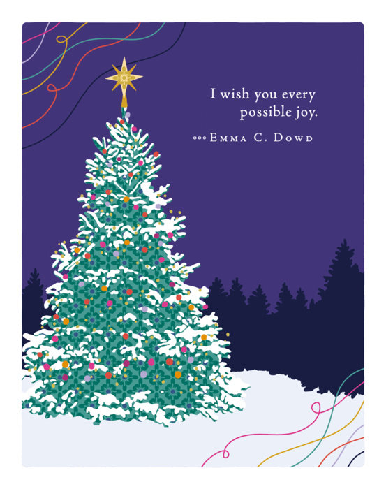 Positively Green Greeting Cards: Holiday - I Wish You Every Possible Joy (Pack of 6)