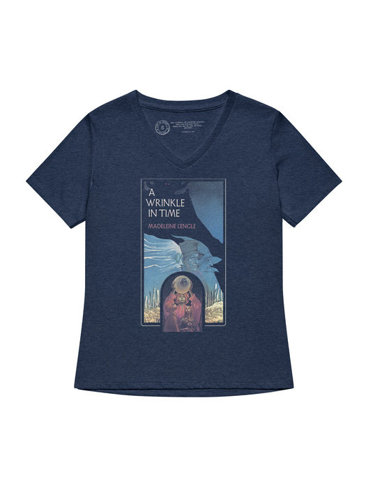 A Wrinkle in Time (Retro Cover) Women's Relaxed V-Neck T-Shirt Small