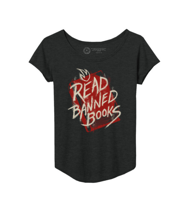 Read Banned Books (Graffiti Art) Women's Relaxed Fit T-Shirt Small