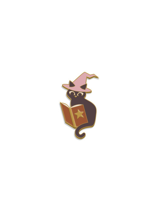Witchy Cat Enamel Pin