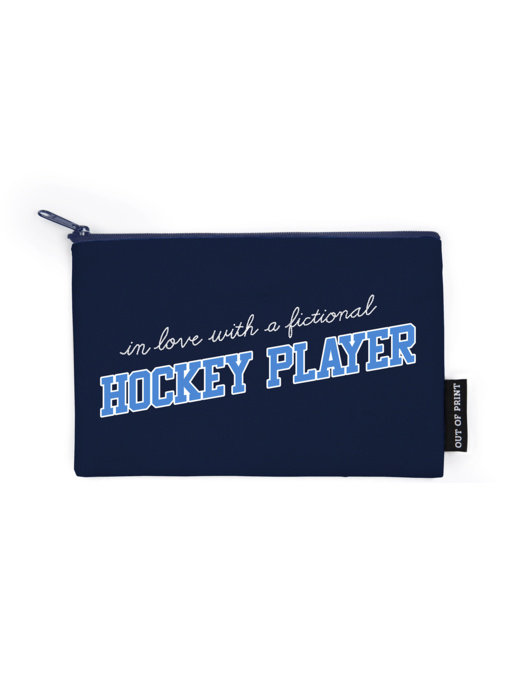 In Love with a Fictional Hockey Player Pouch