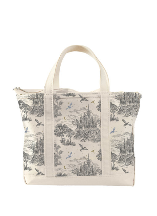 Rebecca Yarros's Fourth Wing: Basgiath Toile Large Zippered Tote Bag