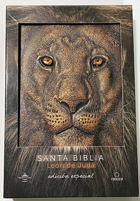 Biblia RVR 1960 Letra grande León de Juda edición especial bronce / Spanish Bible RVR 1960 Large Print Imitation Leather Lion of Judah Special Edition