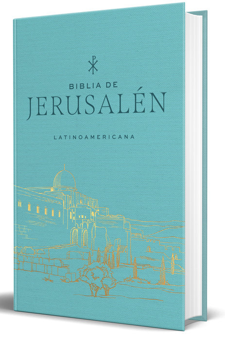 Biblia de Jerusalén Latinoamericana, tapa dura, tela turquesa, edición de regalo / Spanish Jerusalem Bible, Latin American Edition, Hardcover, Turquoise Cloth