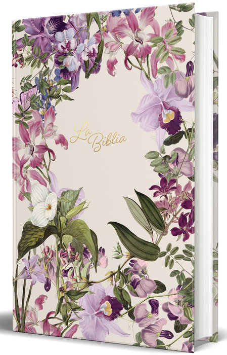 La Biblia Católica: Edición letra grande. Tapa dura, morada con flores / Catholic Bible: Large Print, Hard Cover, Purple with flowers