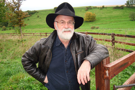 Terry Pratchett, author portrait