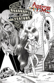 ADVENTURE TIME QUADRUPLE FEATURE #2 CVR D INC 1:20 BRENDA HICKEY B&W VAR 