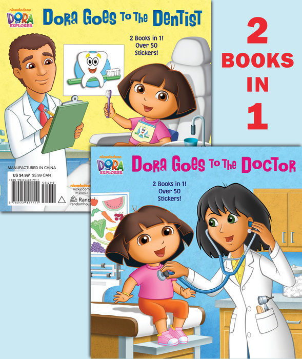 Cover of Dora Goes to the Doctor/Dora Goes to the Dentist (Dora the Explorer)