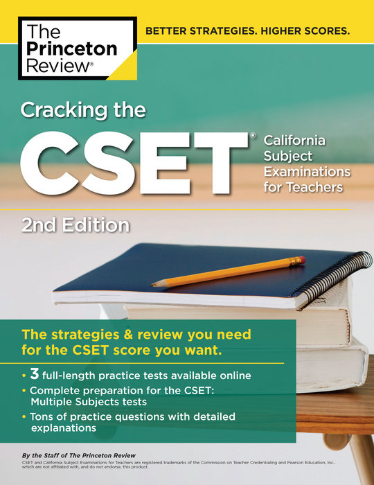 Cover of Cracking the CSET (California Subject Examinations for Teachers), 2nd Edition