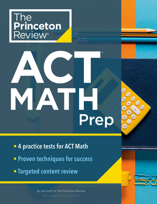 Cover of Princeton Review ACT Math Prep