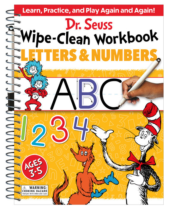 Cover of Dr. Seuss Wipe-Clean Workbook: Letters and Numbers