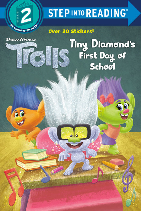 Cover of Tiny Diamond\'s First Day of School (DreamWorks Trolls)