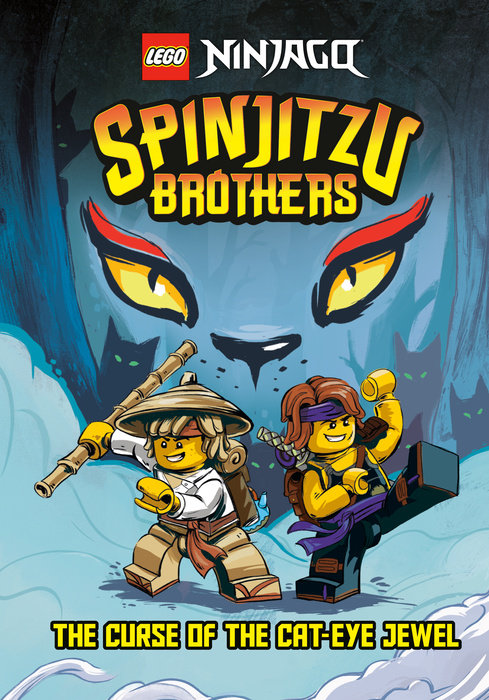 Cover of Spinjitzu Brothers #1: The Curse of the Cat-Eye Jewel (LEGO Ninjago)