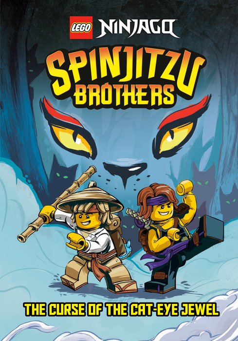 Cover of Spinjitzu Brothers #1: The Curse of the Cat-Eye Jewel (LEGO Ninjago)