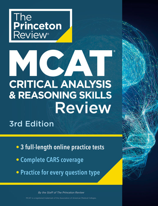 Cover of Princeton Review MCAT Critical Analysis and Reasoning Skills Review, 3rd Edition