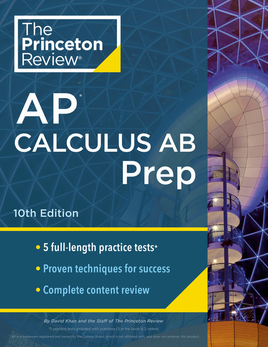 Cover of Princeton Review AP Calculus AB Prep, 10th Edition
