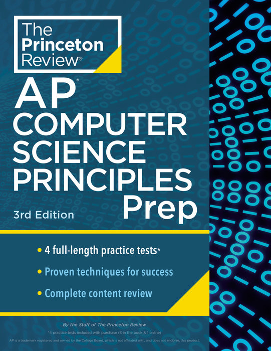 Cover of Princeton Review AP Computer Science Principles Prep, 3rd Edition