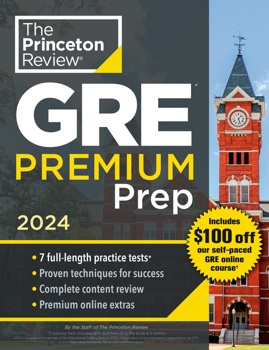 Cover of Princeton Review GRE Premium Prep, 2024