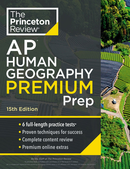 Cover of Princeton Review AP Human Geography Premium Prep, 15th Edition