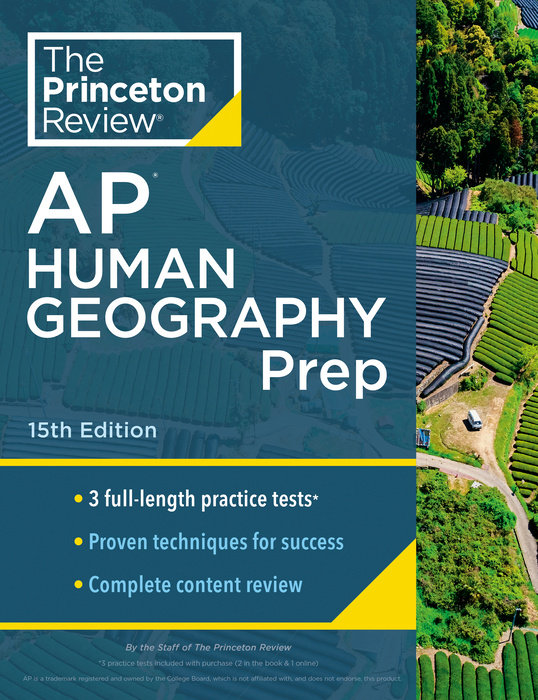 Cover of Princeton Review AP Human Geography Prep, 15th Edition