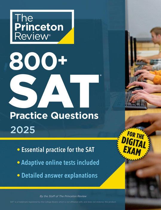 Cover of 800+ SAT Practice Questions, 2025
